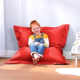 icon Kids Bazaar Bag Pink Indoor Outdoor Kids Bean Bag in Red - thumbnail 4