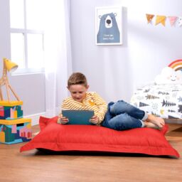 icon Kids Bazaar Bag Pink Indoor Outdoor Kids Bean Bag in Red - thumbnail 3