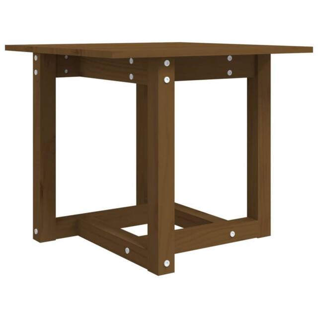 Berkfield Home Coffee Table Honey Brown 50x50x45 cm Solid Wood Pine - Size: 50 x 50 x 45 cm - image 1