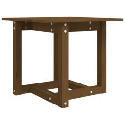 Berkfield Home Coffee Table Honey Brown 50x50x45 cm Solid Wood Pine - Size: 50 x 50 x 45 cm - thumbnail 1