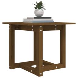 Berkfield Home Coffee Table Honey Brown 50x50x45 cm Solid Wood Pine - Size: 50 x 50 x 45 cm - thumbnail 5
