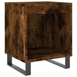 Berkfield Home Bedside Cabinets 2 pcs Smoked Oak 40x35x50 cm Engineered Wood in Brown - Size: 40 x 35 x 50 cm - thumbnail 4