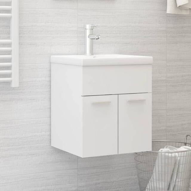Berkfield Home Sink Cabinet White 41x38.5x46 cm Engineered Wood - image 1