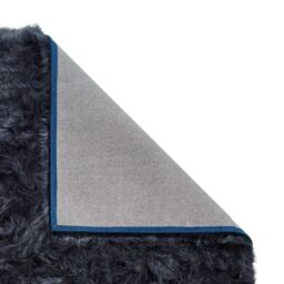 The Rug Shop UK Blue Modern Shaggy Plain Easy To Clean Navy Area Rug - Size: 160 cm x 230 cm - thumbnail 3