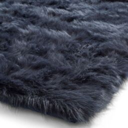 The Rug Shop UK Blue Modern Shaggy Plain Easy To Clean Navy Area Rug - Size: 160 cm x 230 cm - thumbnail 9