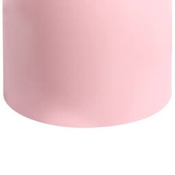 Wyld and Coco Aura Home Pastel Pink Metal End Table - Geometric Round - thumbnail 5