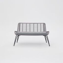 Home Detail Pampas Wicker Garden Lounge Set in Grey - thumbnail 4