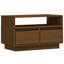 Berkfield Home TV Cabinet Honey Brown 60x35x37 cm Solid Wood Pine - Size: 60 x 35 x 37 cm - thumbnail 3