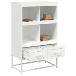 Berkfield Home Highboard White 68.5x39x111.5 cm Steel - thumbnail 9