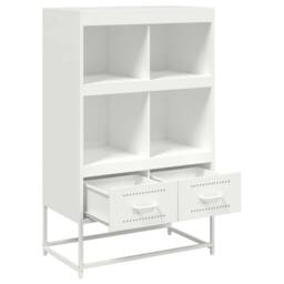 Berkfield Home Highboard White 68.5x39x111.5 cm Steel - thumbnail 8