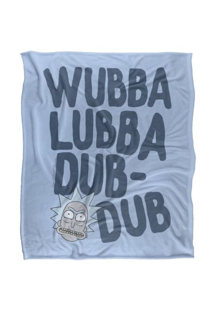 Warner Brothers Rick & Morty Officially Licensed Silky Touch Super Soft Throw Blanket 152 x 127 cm in White - image 1
