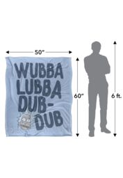Warner Brothers Rick & Morty Officially Licensed Silky Touch Super Soft Throw Blanket 152 x 127 cm in White - thumbnail 5