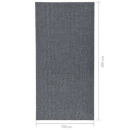 Berkfield Home Dirt Trapper Carpet Runner 100x200 cm Grey - Size: 100 cm diameter - thumbnail 7