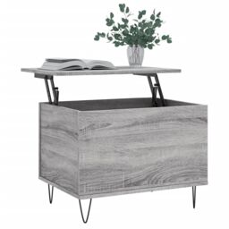 Berkfield Home Coffee Table Grey Sonoma 60x44.5x45 cm Engineered Wood - thumbnail 3