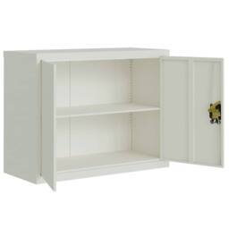 Berkfield Home File Cabinet Light Grey 90x40x70 cm Steel - Size: 90 x 40 x 70 cm - thumbnail 4