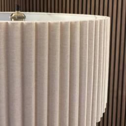 CGC Lighting Allegra Oatmeal Linen Two Tier Extra Large Layer Drum Lampshade in Beige - thumbnail 4