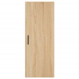 Berkfield Home Highboard Sonoma Oak 34.5x34x180 cm Engineered Wood in Light Oak - thumbnail 8