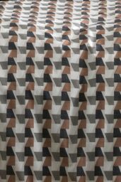 Appletree 'Jett' Geo Print 100% Cotton Duvet Cover Set in Brown - Size: Double - thumbnail 3