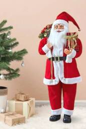 Marco Paul 110cm Santa Claus Figure Decoration in Red - thumbnail 4