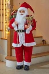Marco Paul 110cm Santa Claus Figure Decoration in Red - thumbnail 1
