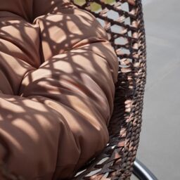 Artemis Home Sunbury Hanging Swing Single Egg Pod Chair in Brown - thumbnail 2