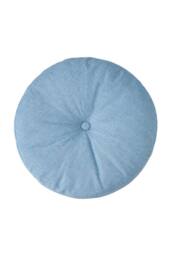 Living and Home Bohemian Style Detachable Round Floor Cushion in Light Blue - thumbnail 6
