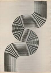 THE RUGS Reversible Weatherproof Outdoor Rug Wavy Line Black & Beige - Size: 150 cm x 220 cm - thumbnail 3