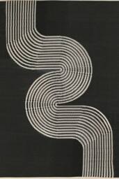 THE RUGS Reversible Weatherproof Outdoor Rug Wavy Line Black & Beige - Size: 150 cm x 220 cm - thumbnail 2