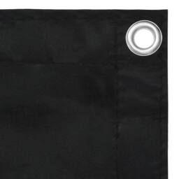 Berkfield Home Modern Balcony Screen Black 90x300 cm Oxford Fabric - thumbnail 1