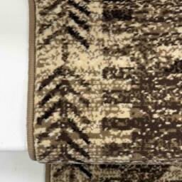 runrug Stair Runner Carpet for Staircases - Soft & Comfy, 9mm - 'Native' in Brown - Size: 70 cm x 600 cm - thumbnail 2