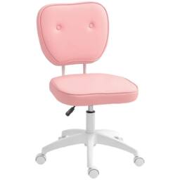 EONLION Vanity Task Chair with Adjustable Height in Pink - Size: 100 cm - thumbnail 1