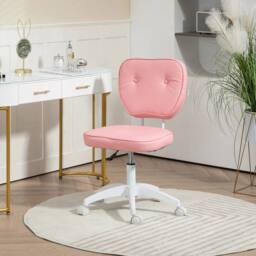 EONLION Vanity Task Chair with Adjustable Height in Pink - Size: 100 cm - thumbnail 3