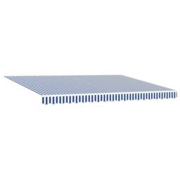 Berkfield Home Retractable Awning Manual Blue & White 450x300 cm - thumbnail 5