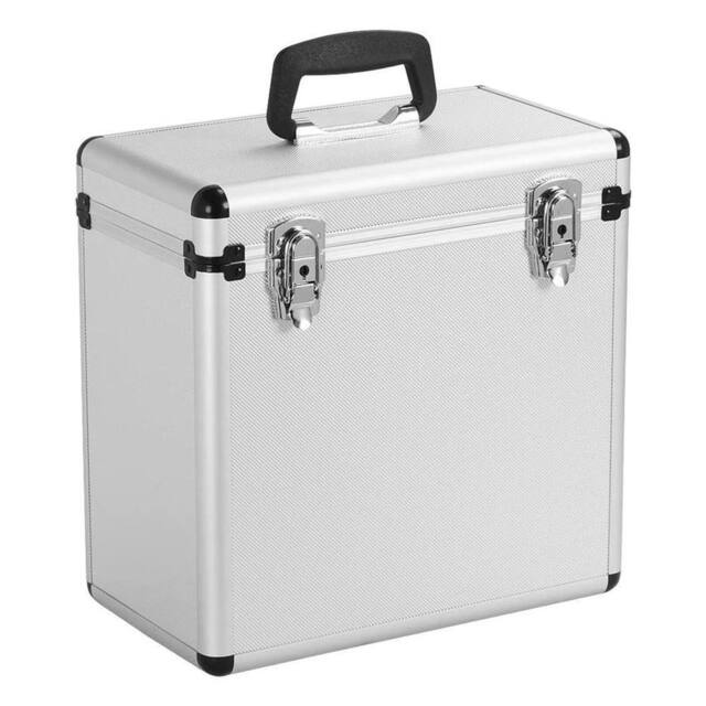 "Nordara 12"" Silver Vinyl LP Storage Case DJ Record Box" - image 1