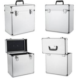 "Nordara 12"" Silver Vinyl LP Storage Case DJ Record Box" - thumbnail 5