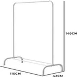 Havendro White Heavy Duty Clothes Stand Shoe Storage Shelf Bedroom - thumbnail 2