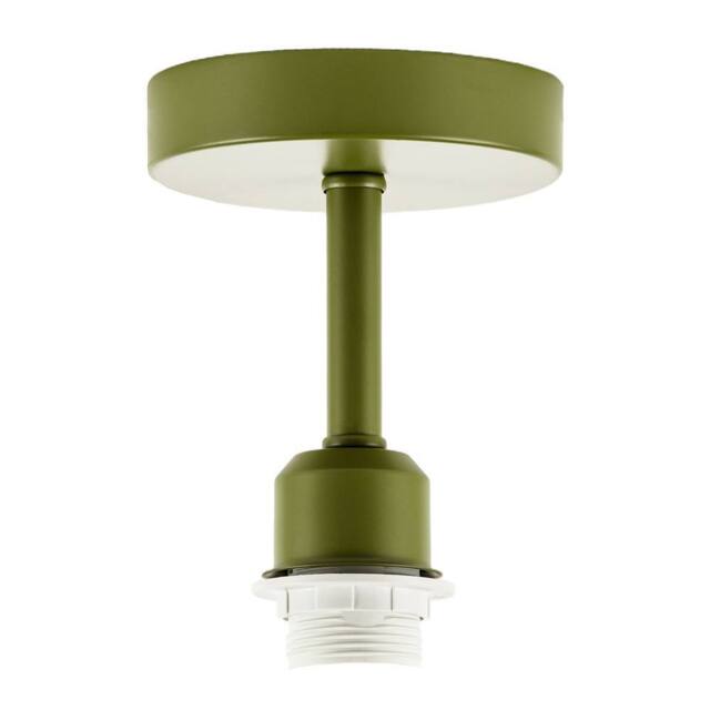 Happy Homewares Traditional Olive Green Ceiling Light Fitting to Hold Lamp Shades - image 1