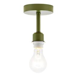 Happy Homewares Traditional Olive Green Ceiling Light Fitting to Hold Lamp Shades - thumbnail 3