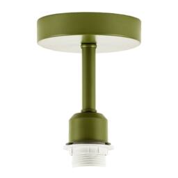 Happy Homewares Traditional Olive Green Ceiling Light Fitting to Hold Lamp Shades - thumbnail 1