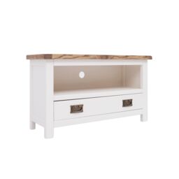 Cabinet Bits Lovere Off-White 1 Drawer TV Cabinet Brass Drop Handle - thumbnail 2
