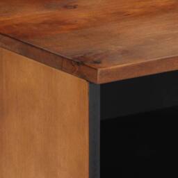 Berkfield Home Traditional Bedside Cabinets 2 pcs 40x33x46 cm Solid Wood Mango in Brown - Size: 40 x 33 x 46 cm - thumbnail 7