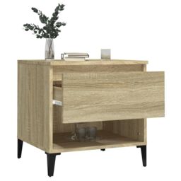 Berkfield Home Side Tables 2 pcs Sonoma Oak 50x46x50 cm Engineered Wood in Brown - Size: 50 x 46 x 50 cm - thumbnail 5