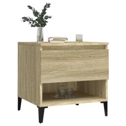 Berkfield Home Side Tables 2 pcs Sonoma Oak 50x46x50 cm Engineered Wood in Brown - Size: 50 x 46 x 50 cm - thumbnail 4