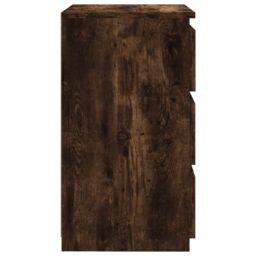 Berkfield Home Bed Cabinets 2 pcs Smoked Oak 40x35x62.5 cm Engineered Wood in Brown - thumbnail 6
