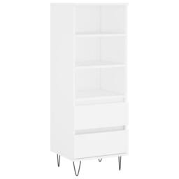 Berkfield Home Highboard White 40x36x110 cm Engineered Wood - Size: 40 x 36 x 110 cm
