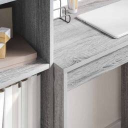 Berkfield Home Writing Desk Grey sonoma Particle board 70 x 40 x 76 cm Simple - thumbnail 4