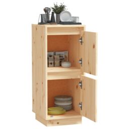 Berkfield Home Sideboard 31.5x34x75 cm Solid Wood Pine in Brown - thumbnail 4