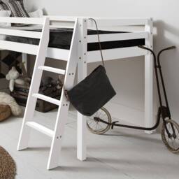 Nöa and Nani Moro Cabin Bed Midsleeper with Slide in White - Size: Single - thumbnail 2
