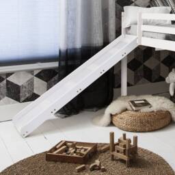 Nöa and Nani Moro Cabin Bed Midsleeper with Slide in White - Size: Single - thumbnail 3