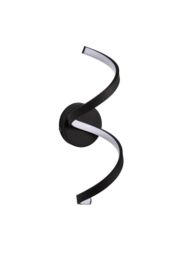 Netlighting Astral Modern Integrated LED Bathroom Wall Light Textured Black Warm White IP44 - thumbnail 6